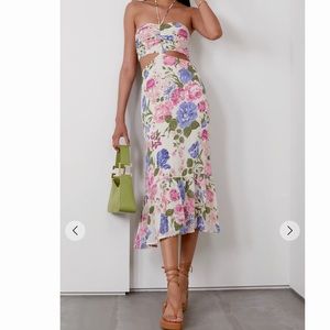 Reformation Riya Dress in Donna